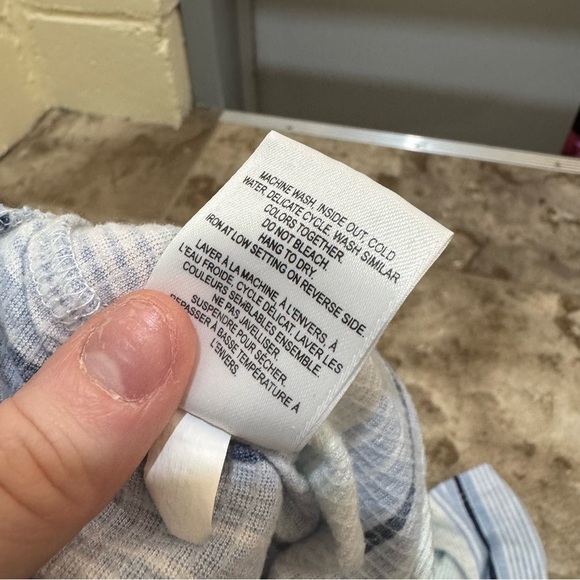 Women’s Pennington’s Brand Blue Striped Elastic Waist Cozy Summer Shorts Size:6X - Picture 7 of 14